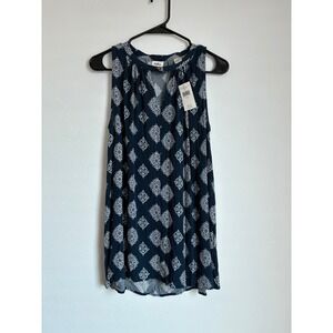Daytrip Geometric Sleeveless Blouse Casual Summer Festival Career Office‎ Preppy